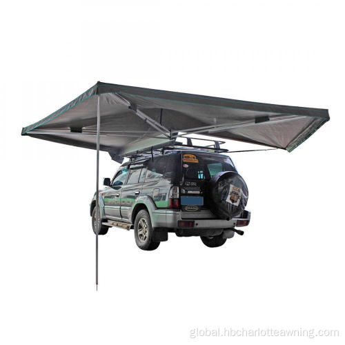 Retractable Car Roof Side Awning for Sale Car Awning with Carry Bag Telescoping Poles Rooftop Tent Factory